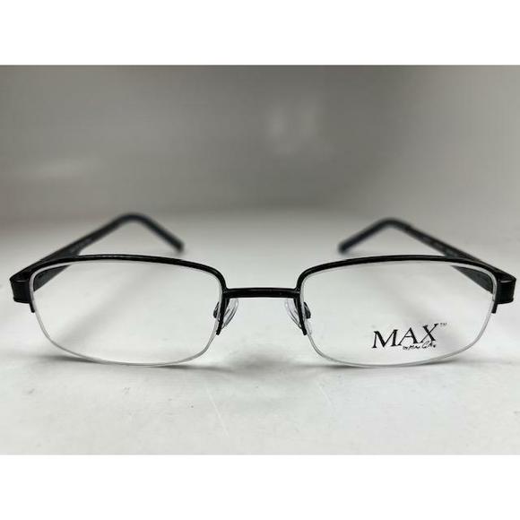 New MAX by MAX COLE MMC-01 Col.90 Black Eyeglasses 54/20/140 - Picture 2 of 6